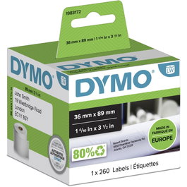 Dymo Étiquettes d'adresse grandes 36x89mm blanc