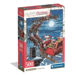 Clementoni Puzzle 500 pièces - Midnight Sleigh Ride