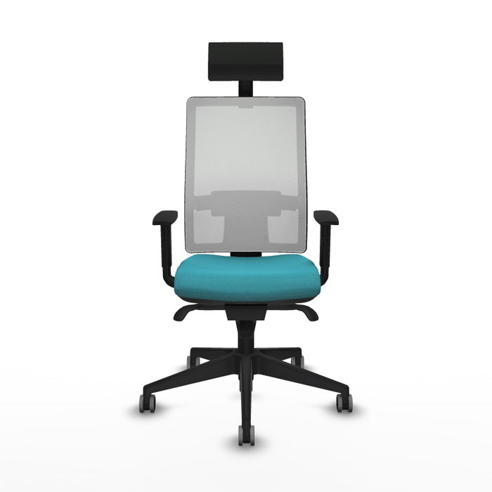 Piqueras y Crespo Chaise de Bureau Horna, Turquoise et Blanc Piqueras y Crespo Chaise de Bureau Horna, Turquoise et Blanc
