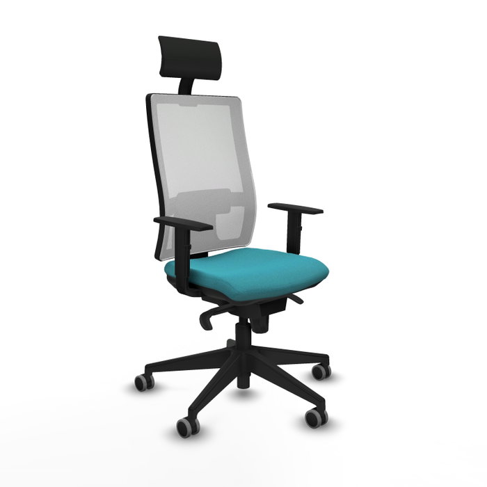 Piqueras y Crespo Chaise de Bureau Horna, Turquoise et Blanc Piqueras y Crespo Chaise de Bureau Horna, Turquoise et Blanc