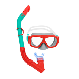 Bestway 24032 Masque et Tubo Junior avec Valve de Purge Anti-Buée pour Enfants +7 Ans Plage et Piscine