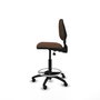 PIQUERAS Y CRESPO Tabouret Isso Asynchrone Tissu Marron foncé