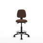 PIQUERAS Y CRESPO Tabouret Isso Asynchrone Tissu Marron foncé