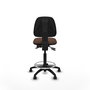 PIQUERAS Y CRESPO Tabouret Isso Asynchrone Tissu Marron foncé
