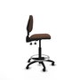 PIQUERAS Y CRESPO Tabouret Isso Asynchrone Tissu Marron foncé