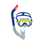 Bestway 24025 Masque et Tuba Junior avec Vanne de Purge pour Enfants +7 Ans Plage et Piscine