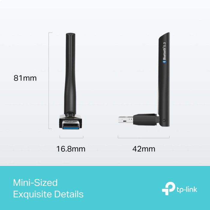 TP-Link UB500 Plus Clé USB WiFi 6 Bluetooth 5.0 pour Ordinateur - Adaptateur WLAN Double Bande