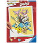 Ravensburger Kit de Peinture par Numéros CreArt Legendarios Pokémon pour Adultes - Toile 20 x 20 cm