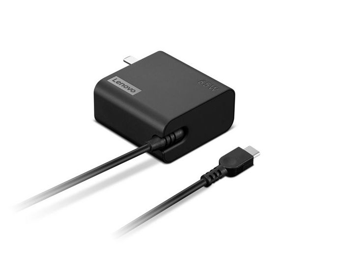 Lenovo Chargeur mural USB-C 65W PD 3.0 avec câble 1,7 m - Pins EU Lenovo Chargeur mural USB-C 65W PD 3.0 avec câble 1,7 m - Pins EU