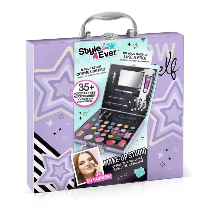 Canal Toys Palette de Maquillage Style For Ever OFG 311, Maquillage Enfant 8 Ans et Plus, Looks Jour et Soirée, Accessoires Inclus, Palette Compacte