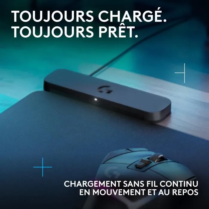 Logitech 947-000003 Support de Recharge sans Fil Wireless Charger G Powerplay 2 - Noir