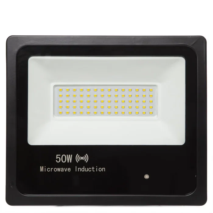 Projecteur LED 50W, 6000 Lm, 6000K, IP65 avec Détecteur de Mouvement Intégré, 40000H, Aluminium pour Extérieur