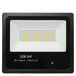 Projecteur LED 50W 6000Lm 6000K IP65 Détecteur de Mouvement Intégré 40000H [1916-NS-HVFL50W-L-CW]