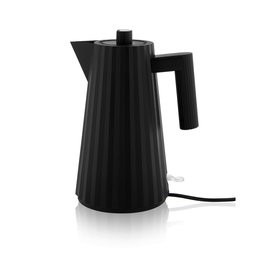 Alessi MDL06 B Bouilloire Électrique Plissé Noir 1,7 Litres - Design Michele De Lucchi