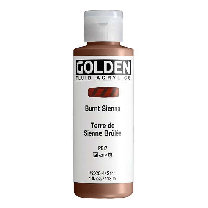 Golden Peinture Acrylique Fluide Terre de Sienne brûlée 118 ml Golden Peinture Acrylique Fluide Terre de Sienne brûlée 118 ml