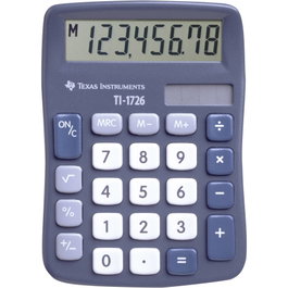 Texas Instruments TI 1726 Mini calculatrice de bureau bleue
