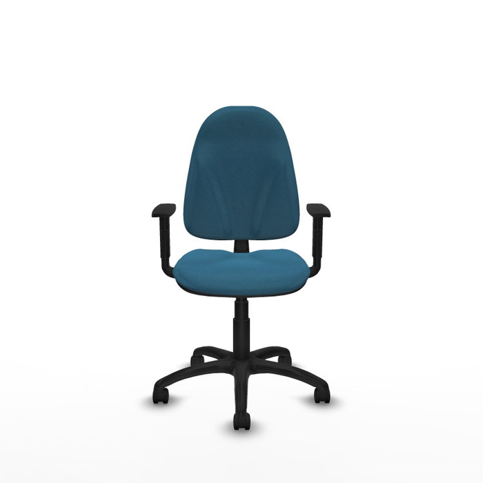 PIQUERAS Y CRESPO Chaise de bureau Algarra, Vert pétrole, Accoudoirs 1D