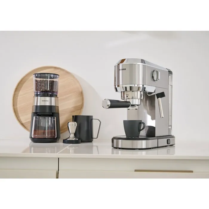 Severin KM 3880 Broyeur à café professionnel noir/brossé inox Severin KM 3880 Broyeur à café professionnel noir/brossé inox