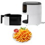 Camry CR6313 Friteuse et four à air, Blanc / noir, 5 L