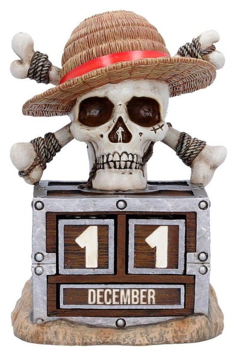 Nemesis Now Calendrier perpétuel One Piece Luffy Jolly Roger 16 cm Nemesis Now Calendrier perpétuel One Piece Luffy Jolly Roger 16 cm