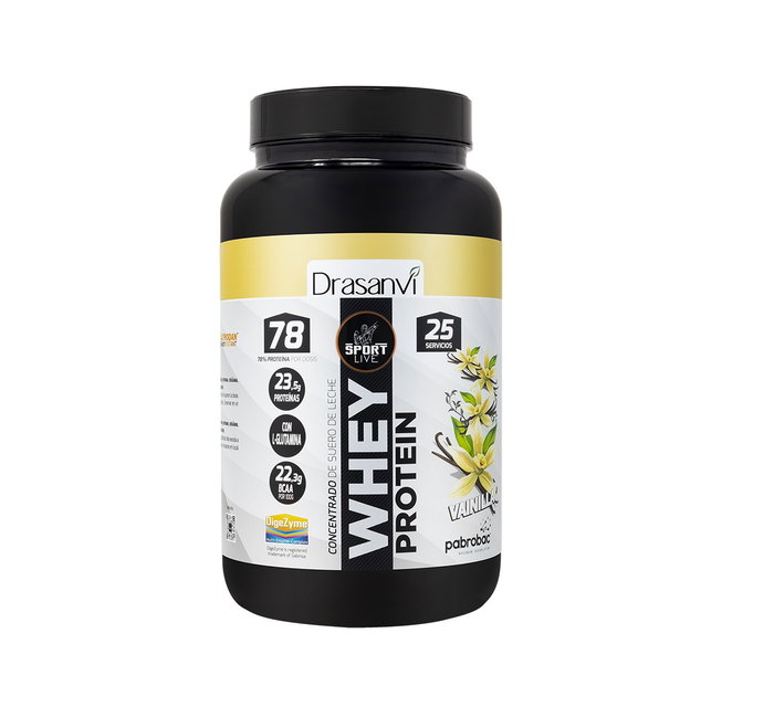 Drasanvi Concentré de protéines de lactosérum ISO SPORT LIVE Vanille 750 g