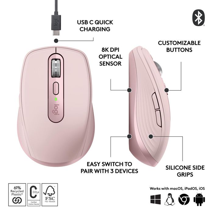 Logitech MX Anywhere 3S Rose Logitech MX Anywhere 3S Rose