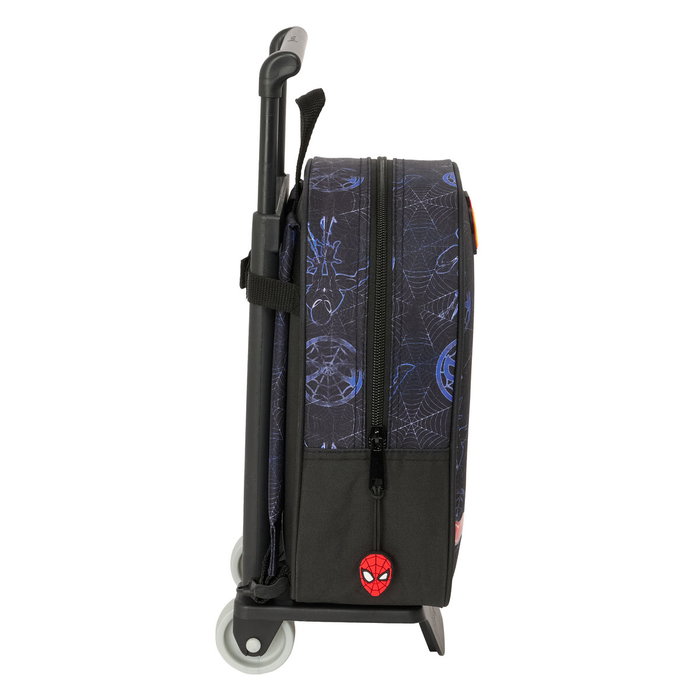 Cartable à roulettes Spider-Man Attack Noir 22 x 27 x 10 cm