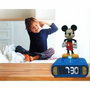 Lexibook Réveil veilleuse Mickey Mouse 3D Bleu et noir