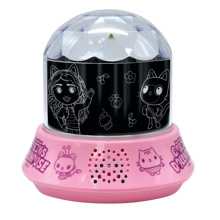 Lexibook Veilleuse Gabby et la Maison Magique - Projection à 360° avec enceinte, 15 mélodies et minuteur 15/30 min - Jeu de lumières kaléidoscopique Lexibook Veilleuse Gabby et la Maison Magique - Projection à 360° avec enceinte, 15 mélodies et minuteur 15/30 min - Jeu de lumières kaléidoscopique