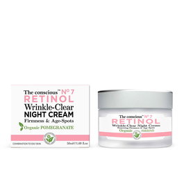 The Conscious™ Crème de Nuit Anti-rides Rétinol & Grenade Bio 50 ml