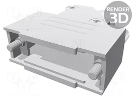 HARTING Boîtier pour connecteurs D-Sub 15pin blindé