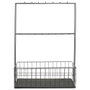 Home Deco Factory Support de verres avec panier et 16 crochets