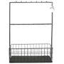 Home Deco Factory Support de verres avec panier et 16 crochets