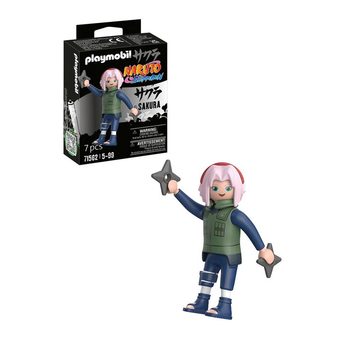 Playmobil Figurine Sakura - 7 pièces - Naruto Shippuden Quatrième Grande Guerre Ninja - Jouet pour enfants dès 5 ans