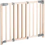 Roba Safety Up Barrière de Sécurité Bébé pour Porte en Bois de Hêtre - Largeur Réglable 70-118.5 cm avec Fermeture Magnétique et Contrôle Visuel