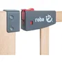 Roba Safety Up Barrière de Sécurité Bébé pour Porte en Bois de Hêtre - Largeur Réglable 70-118.5 cm avec Fermeture Magnétique et Contrôle Visuel