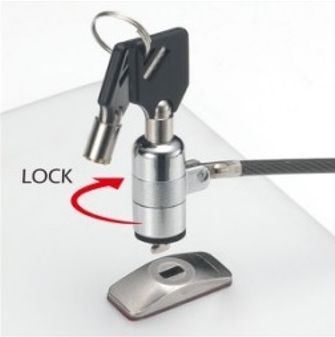 eSTUFF Kit antivol avec plaque adhésive et serrure pour fente K-Slot eSTUFF Kit antivol avec plaque adhésive et serrure pour fente K-Slot