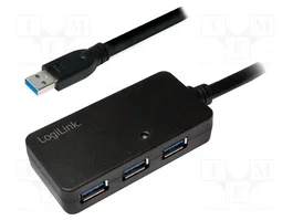 LOGILINK Répéteur USB 3.0 avec 4 ports USB A, 10m