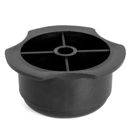 Q&Q Pied de meuble en plastique rond modèle Alon noir ø45 H30