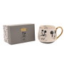 WIDDOP & CO Tasse à thé Mickey Disney en porcelaine avec illustrations esquissées et détails dorés