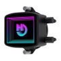 Hiditec LQ240 ARGB Black Kit de Refroidissement Liquide Tout-en-Un, Double Ventilateur 120mm, Compatible Intel/AMD