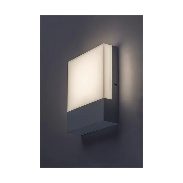 RABALUX Applique d'extérieur LED "Gimone" RAB-77098, 10W 660Lm 4000K Blanc, IP44, pour terrasse ou mur