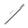 WOLFPACK LINEA PROFESIONAL Bas de porte métal blanc à brosse 1 mètre