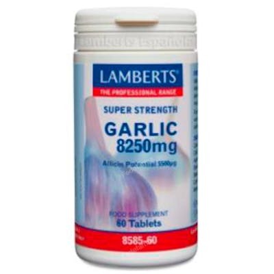 Lamberts Ajo 8250 mg Concentré d'Ail, 60 Comprimés Végétaliens Lamberts Ajo 8250 mg Concentré d'Ail, 60 Comprimés Végétaliens