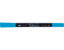 Tsukineko Fabrico Markers Marqueur textile bleu céruléen double pointe