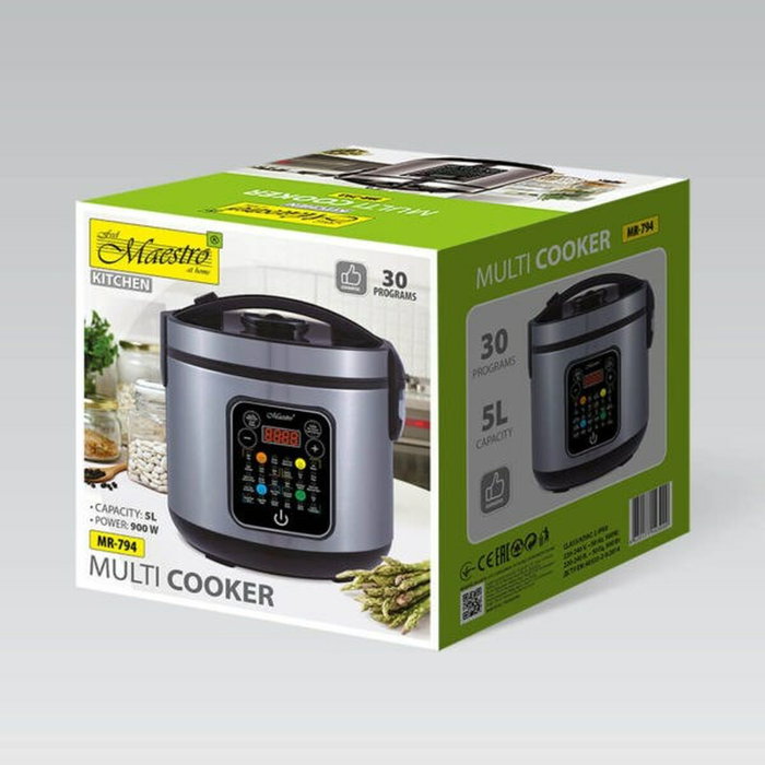 Feel Maestro MR-794 Robot culinaire Noir 900 W 5 L