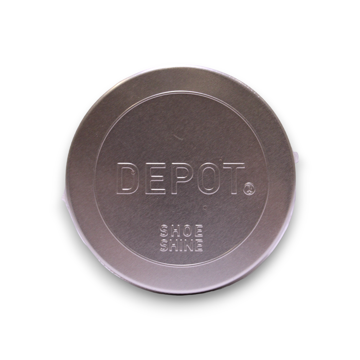 Depot - Cire pour chaussures en pot métallique argenté - Cirage Depot - Cire pour chaussures en pot métallique argenté - Cirage