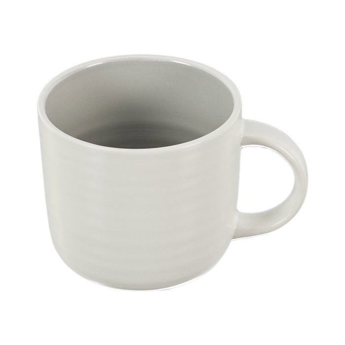 Home Deco Factory Mug 400 ml Gris Bicolore Home Deco Factory Mug 400 ml Gris Bicolore