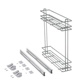Emuca Porte-bouteilles extractible SupraMax, Module 150 mm, Chromé