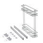 Emuca Porte-bouteilles extractible SupraMax, Module 150 mm, Chromé